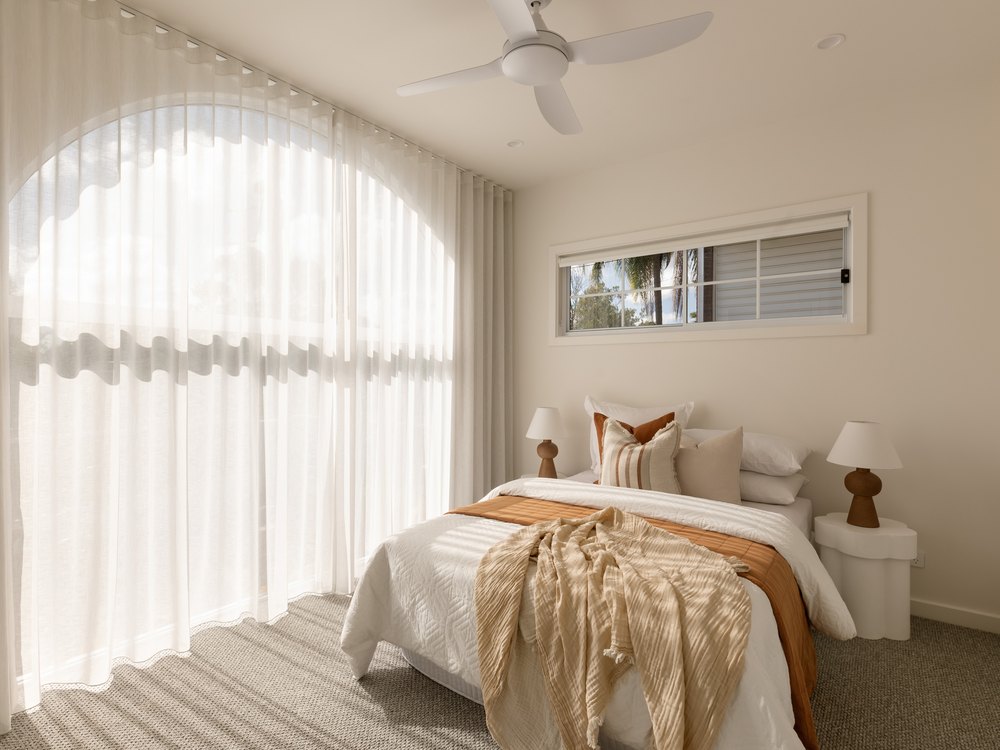 New-build bedroom interior