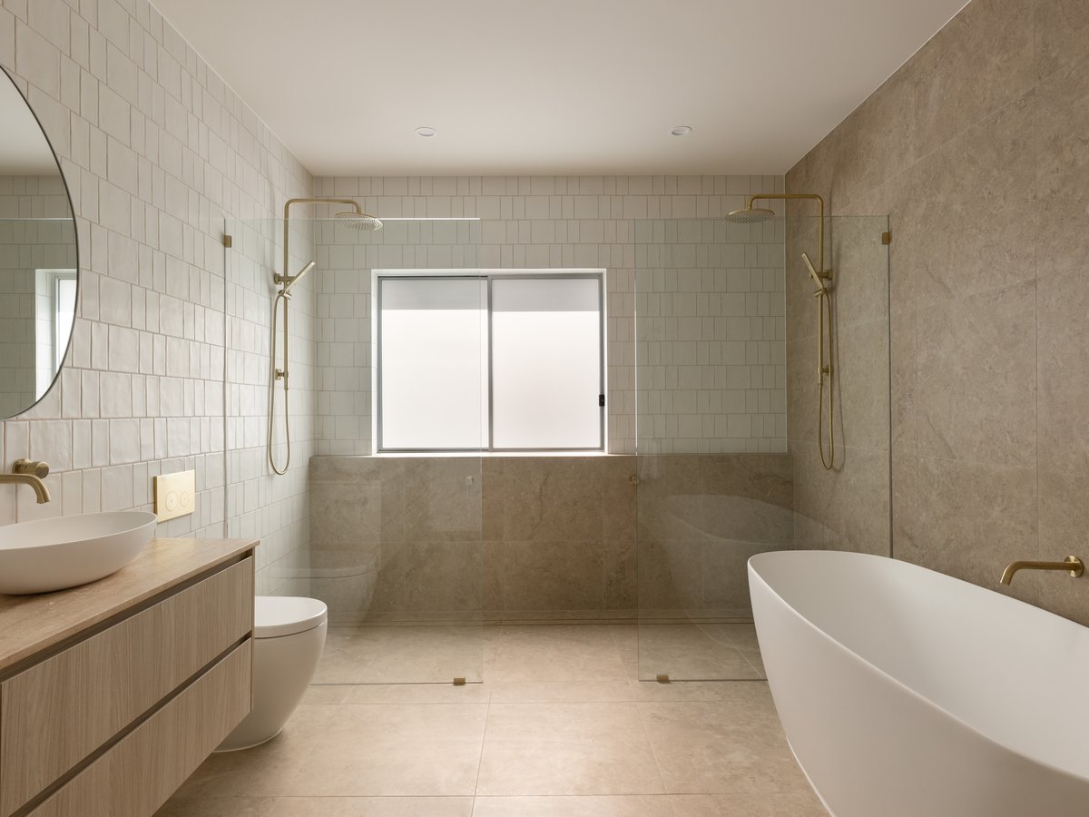 Modern new-build bathroom interior
